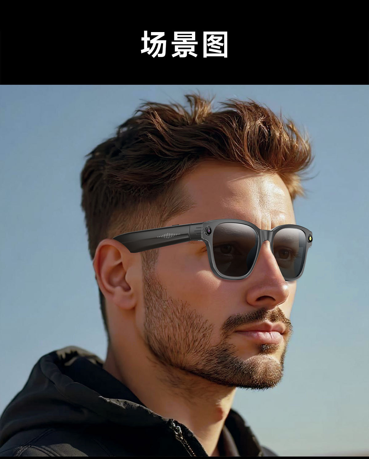 The new L801 smart glasses Bluetooth call voice assistant for listening to music 8-megapixel AI Bluetooth glasses sunglasses pic 22