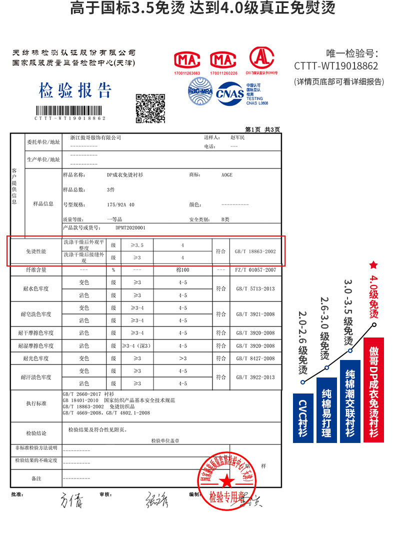 100支双成衣免烫长袖商务职业衬衫30%天丝棉白色斜纹正装上班衬衣详情3