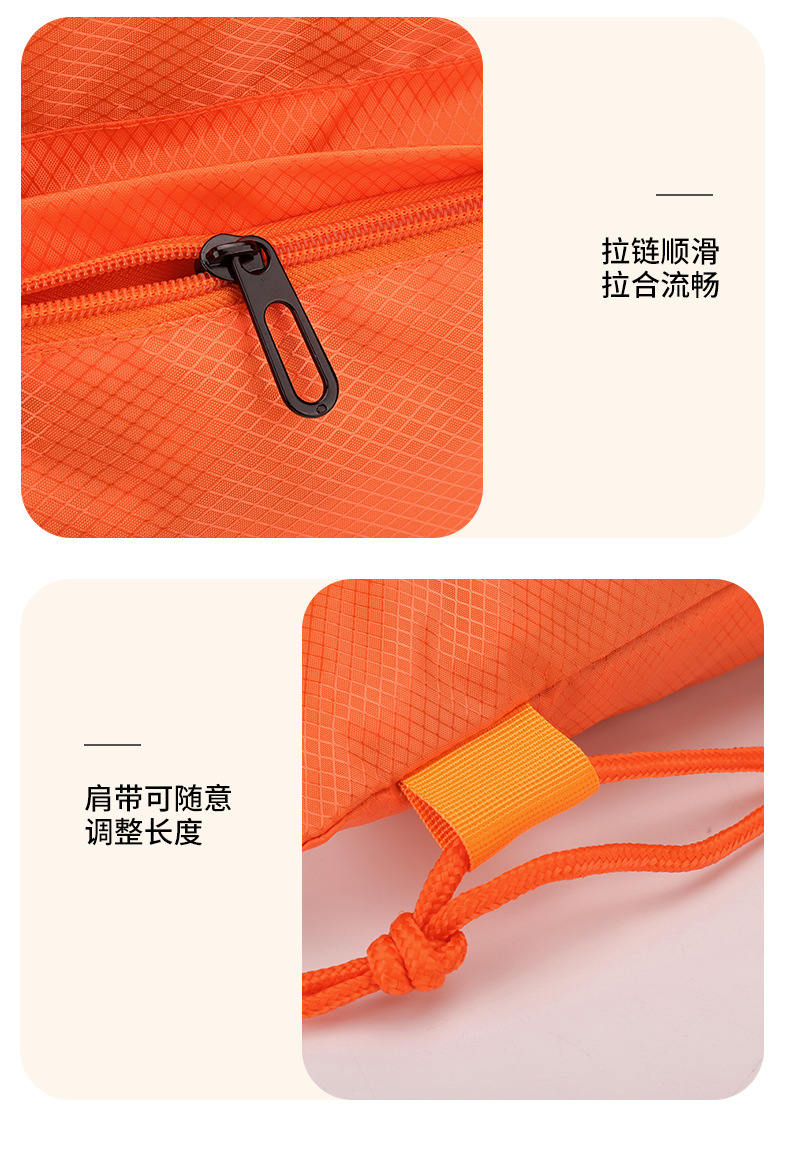 Customized waterproof drawstring backpacks, sports and fitness bags, hiking and running backpacks, cross-border basketball and football bags pic 22
