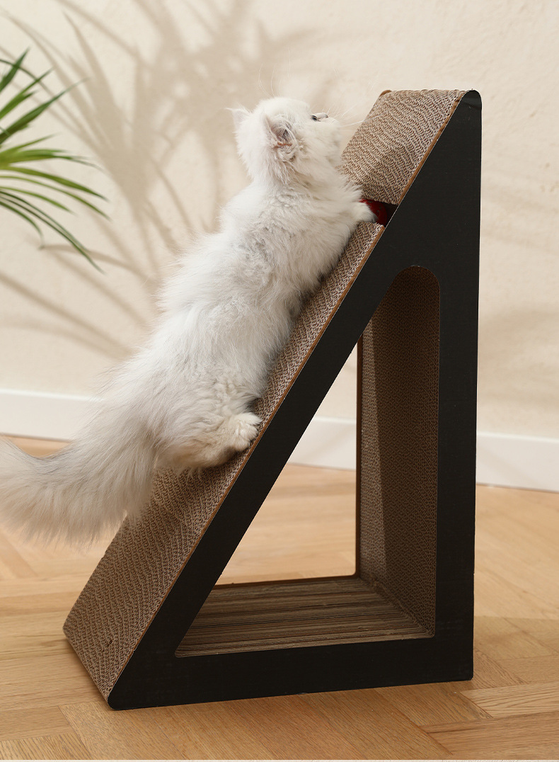 Cat scratch board, non-shedding cat climbing frame, vertical large corrugated paper wear-resistant sofa, cat protection products, cat toys pic 12