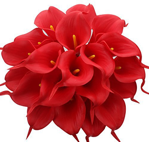 跨境爆款PU马蹄莲迷你马蹄莲高仿真逼真马蹄莲手感马蹄莲仿真花详情7