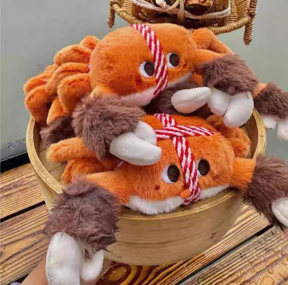 Suzhou Yangcheng Lake Hairy Crab plush Pendant 2025 New Style Creative Doll Bag Key Pendant pic 2