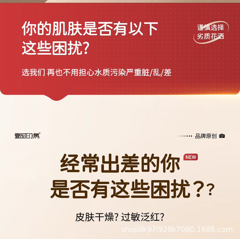 Thailand travel pressurized filter shower head, water heater, water purifier, household chlorine-removing, antibacterial, skin-beautifying shower head pic 6