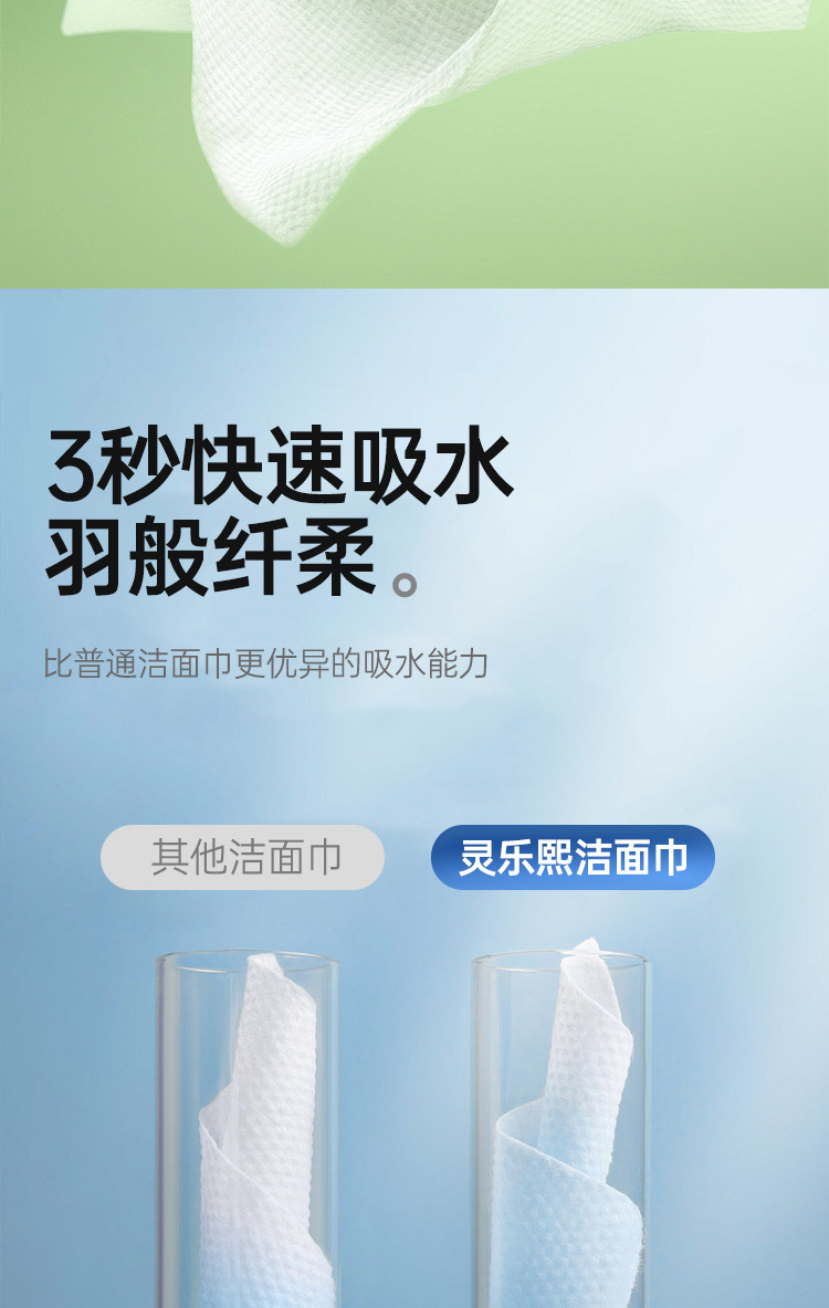 抽取式洗脸巾大量批发一次性美容院婴儿棉柔巾洁面巾抽巾擦脸巾详情5