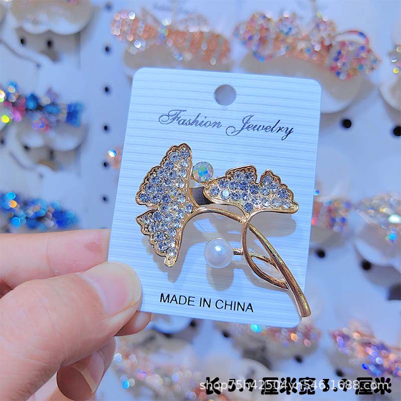 蝴蝶合金饰品高级感简约百搭高档胸针防走光别针胸花衣饰配饰批发详情16