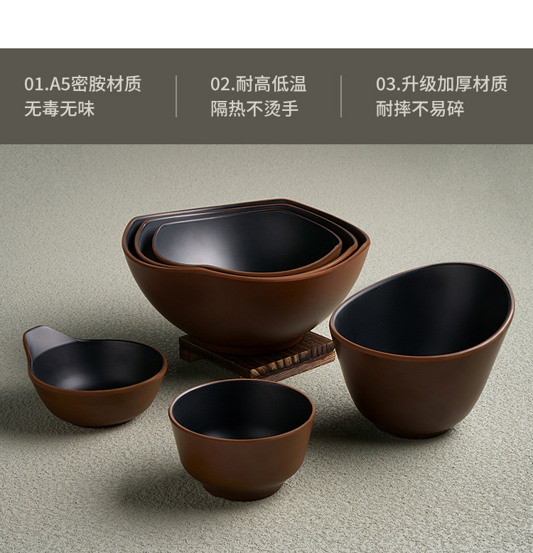 密胺碗拉面碗仿瓷碗餐具牛肉汤粉碗商用麻辣烫大碗塑料面馆专用碗详情2