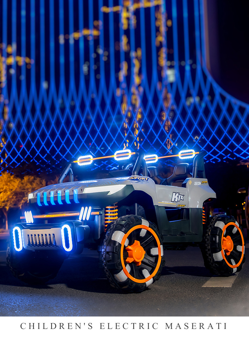 儿童电动车四轮可坐人大人亲子车双人宝宝遥控汽车小孩越野玩具车详情30