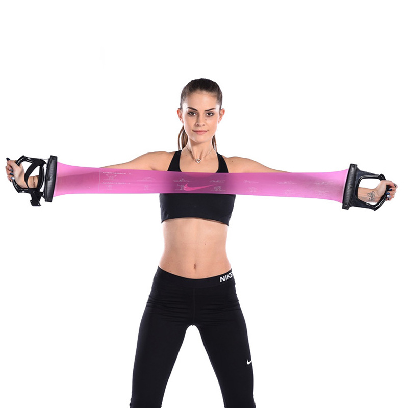 跨境新款乳胶瑜伽拉力带健身力量弹力带身拉力带体育健身用品批发详情3