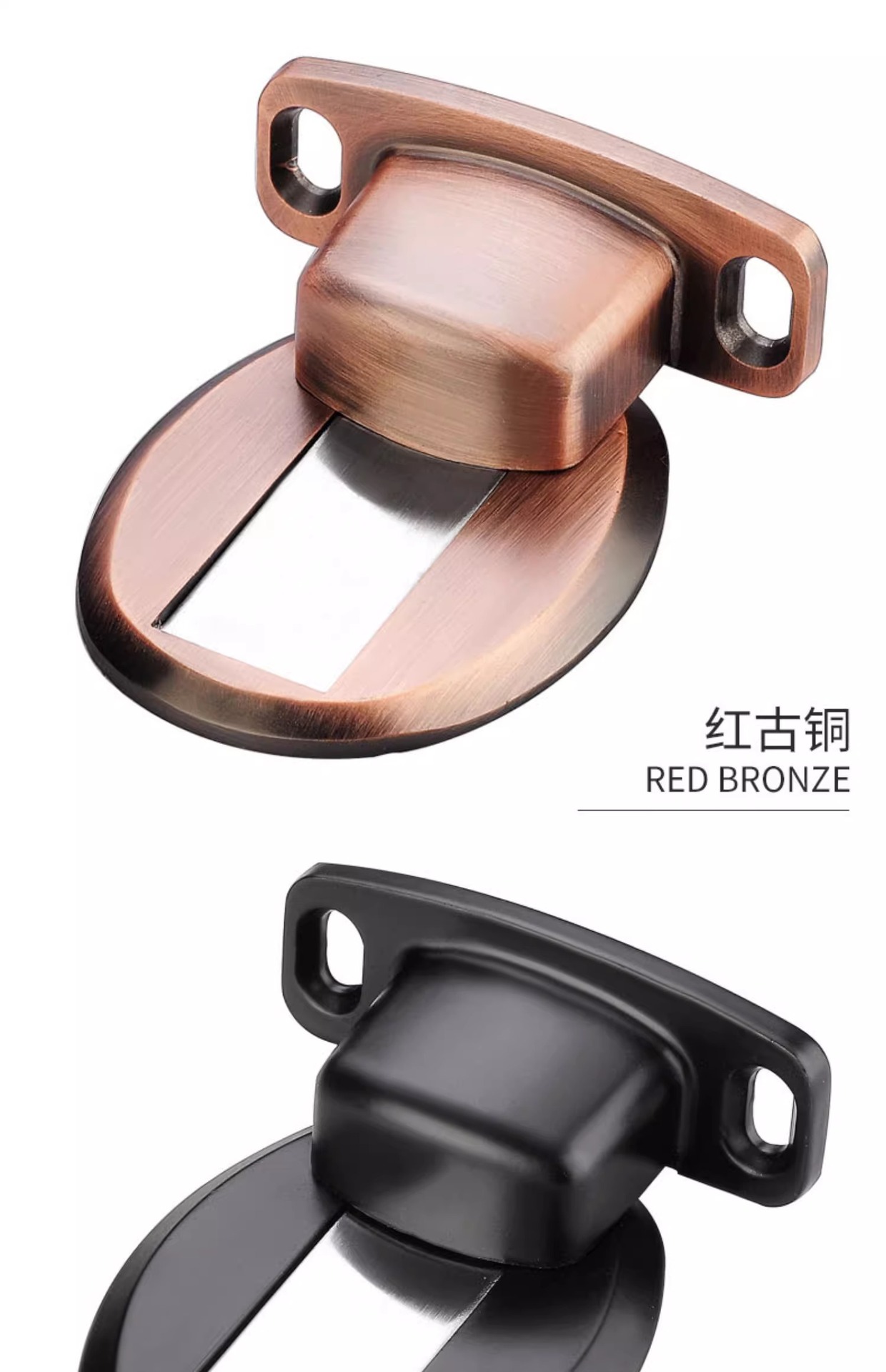 Non-perforated door, floor attraction, strong magnetic anti-collision, silent door, door stop, household bathroom door top door, bedroom door blocking pic 18