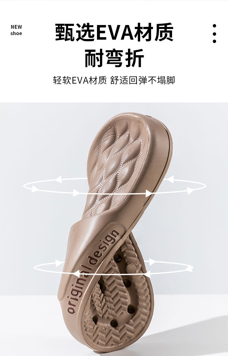 拖鞋女室内家居凉拖鞋夏男耐磨踩屎感2024新款加厚底浴室拖鞋详情9