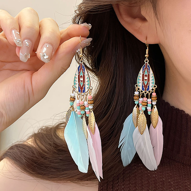 耳环度假风网红耳坠海边耳勾ins夏天新款拉菲草编手编藤编耳饰女详情27