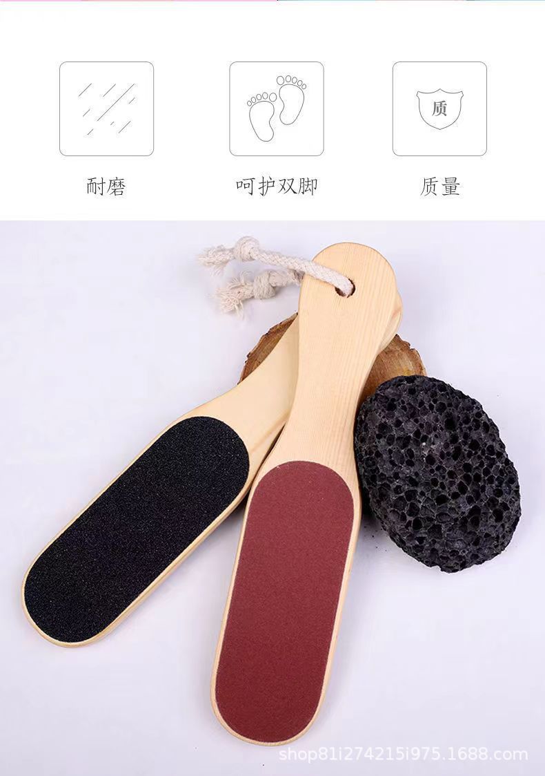 Solid wood double-sided foot sander main body, other types of foot care tools pic 7