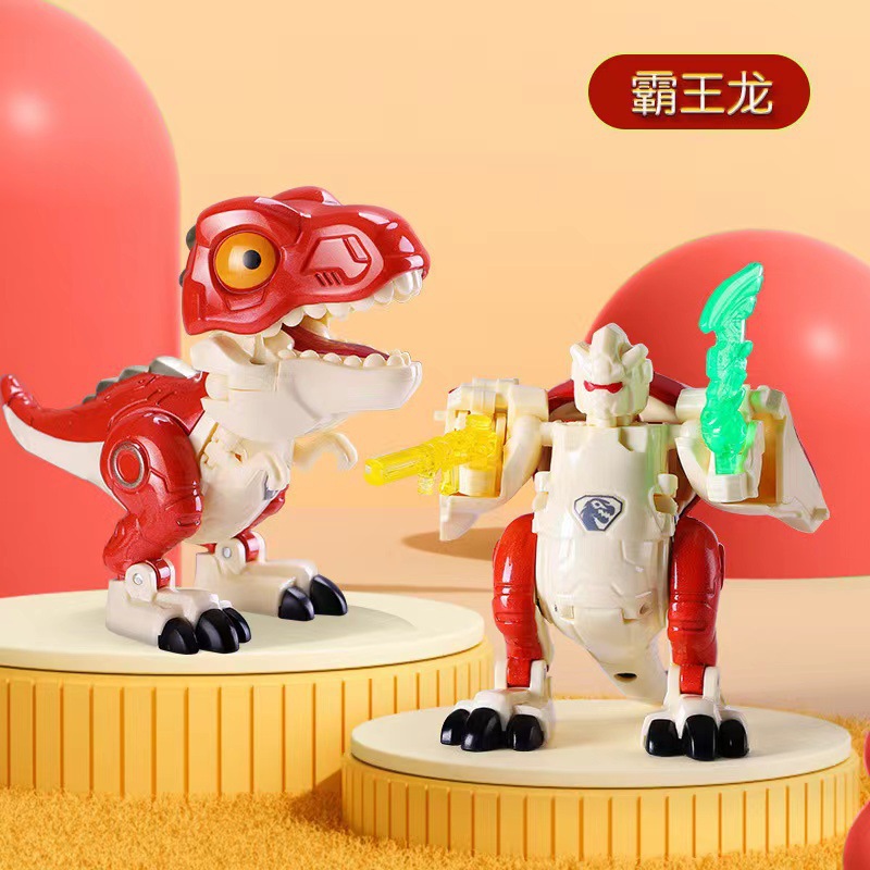 合金恐龙变形机器人仿真模型二合一多关节可灵活拼装礼品摆件玩具详情10