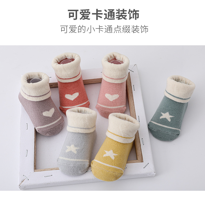 跨境专供baby socks婴儿薄袜四季款宝宝地板袜卡通新生儿袜子批发详情6