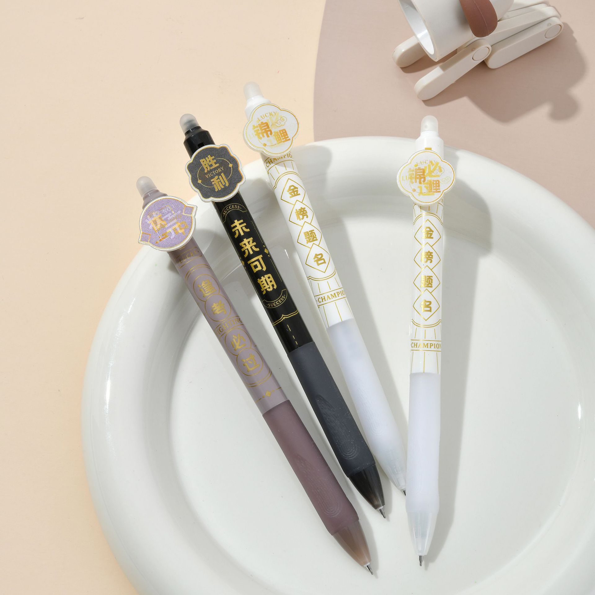 Chenxi Jinbang Dingming Erasable Pen, creative grating gel pen, ST pen tip, blue pen core, 0.5mm, student stationery pic 17