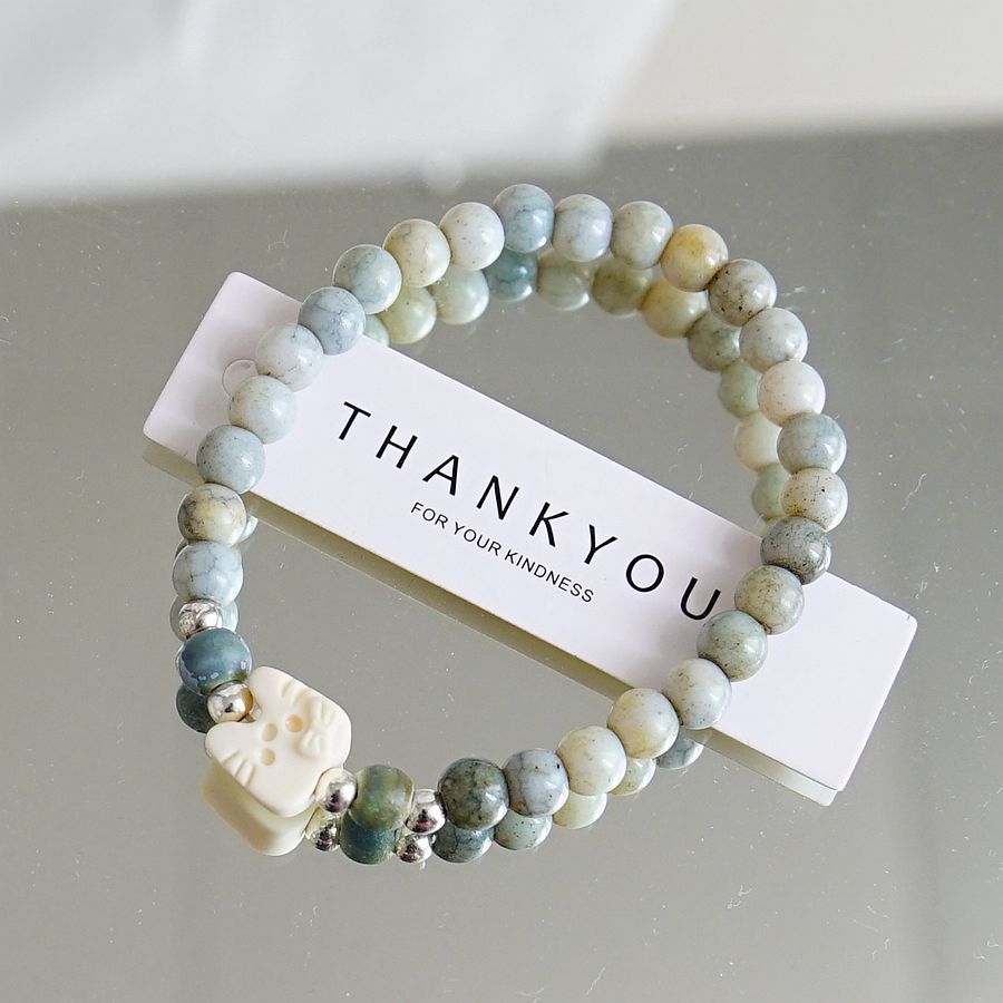 手链不掉色女饼干熊闺蜜森系甜美礼物女生日韩小众高级感手串饰品详情12