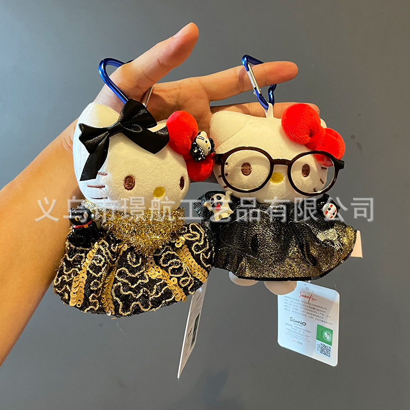 Cute Halloween secondary creation plush figurines hellokitty, keychains, bags, pendants and small gifts pic 10