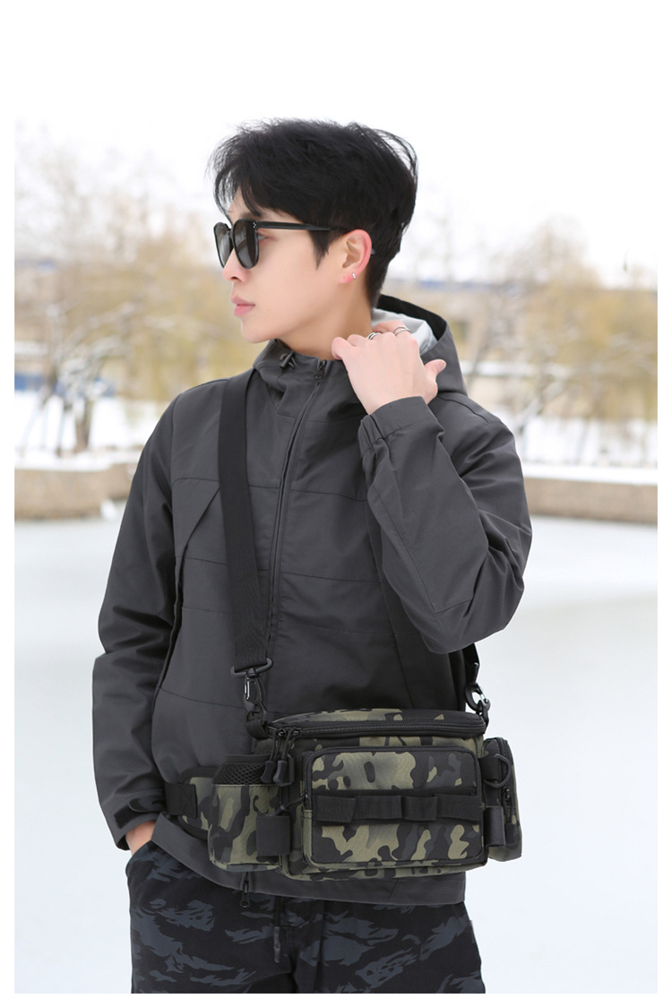 Lu Ya Bag, multi-functional waist bag, single-shoulder backpack, fishing crossbody bag, fishing gear rod bag, fishing storage bag, complete set of equipment pic 28