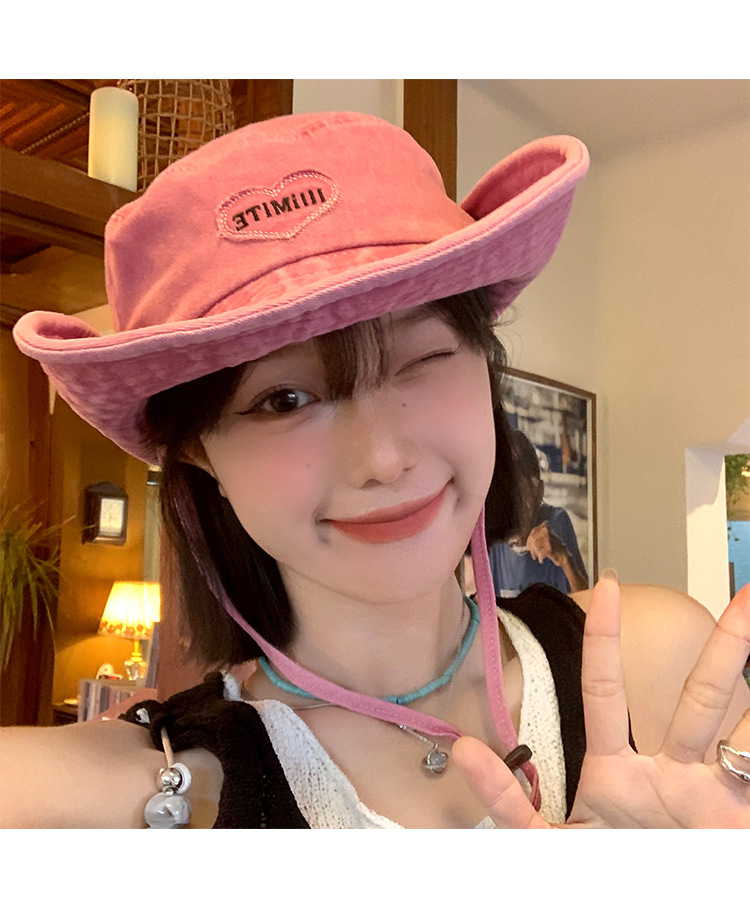 春夏帽子女款清新韩系防晒帽夏天户外太阳帽高级感百搭登山渔夫帽详情9