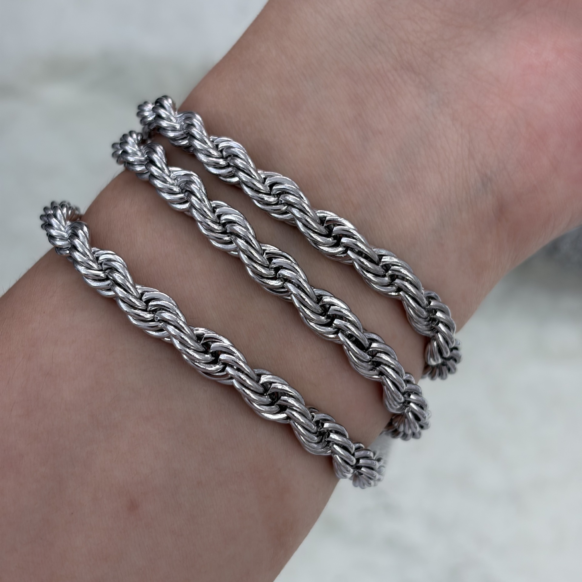 Metal twist chains, stainless steel twisted ropes, twist chains, jewelry accessories, bracelets, necklaces, semi-finished chains, multiple specifications pic 12