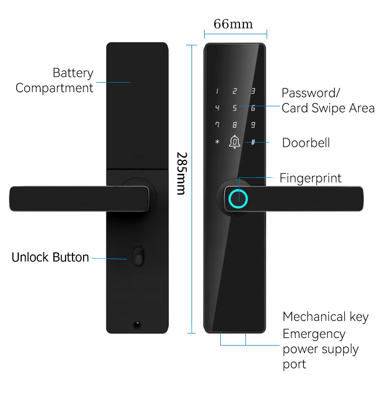 In foreign trade, one can open fingerprint locks, household room door locks, password electronic locks, door locks, apartment fingerprint locks, and graffiti pic 6