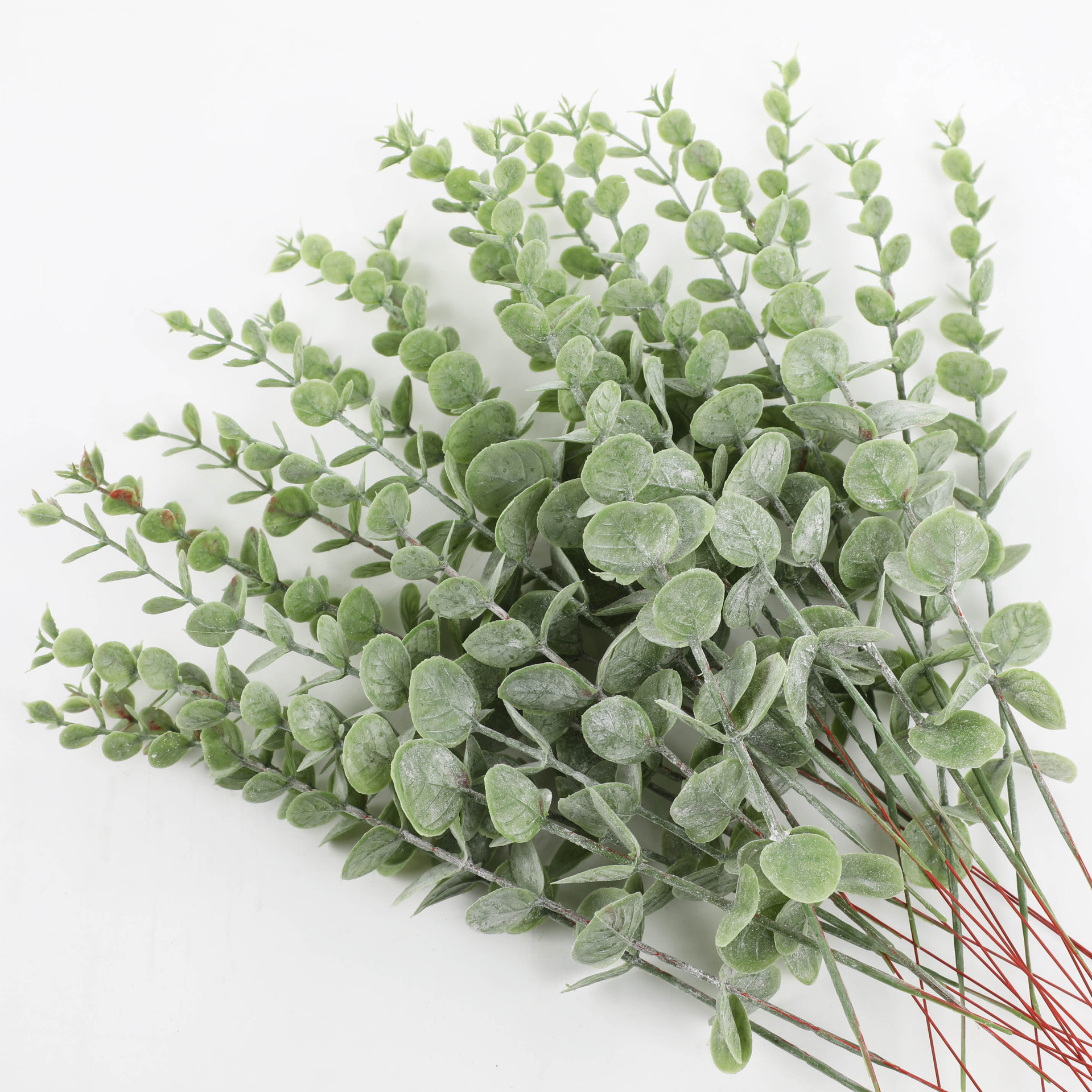 尤加利叶仿真绿植单支婚庆家居装饰假花配件桉树叶园艺摆件批发详情9