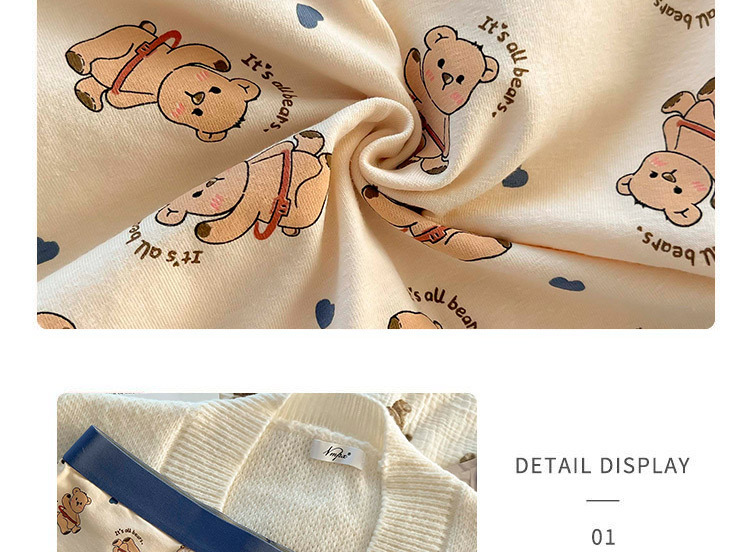 熊熊男友可爱卡通男士内裤无痕棉柔高弹舒适透气中腰平角四角裤详情7