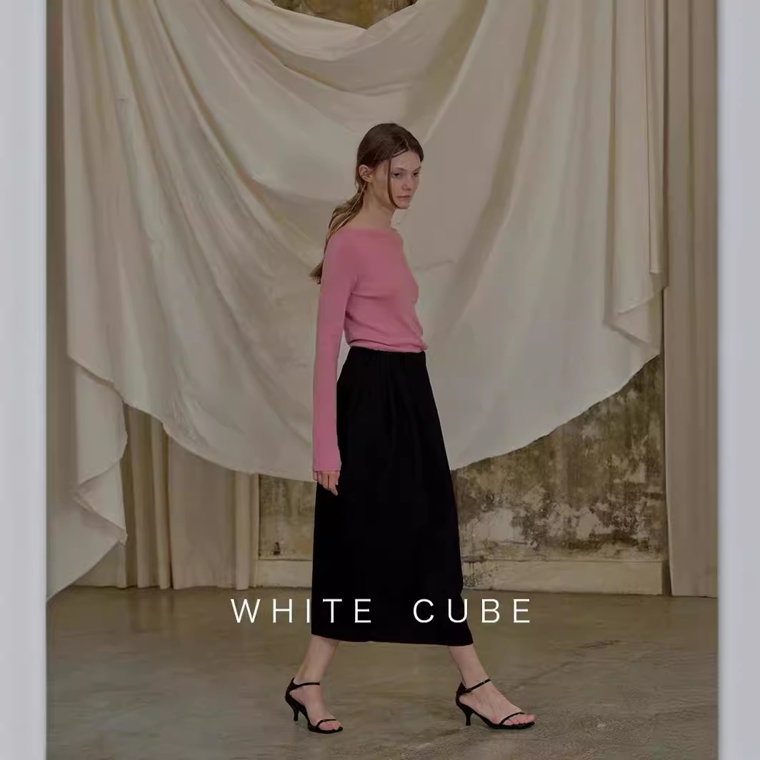 2024春夏羊毛打底针织衫无缝一体一字领高级感露肩桑蚕丝针织衫女详情8