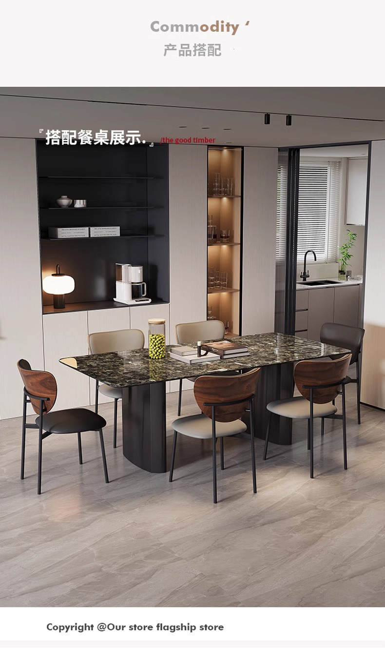 现代简约餐椅设计师轻奢家用2024新款餐厅酒店吃饭靠背椅子实木椅子复古椅子家具餐椅详情10