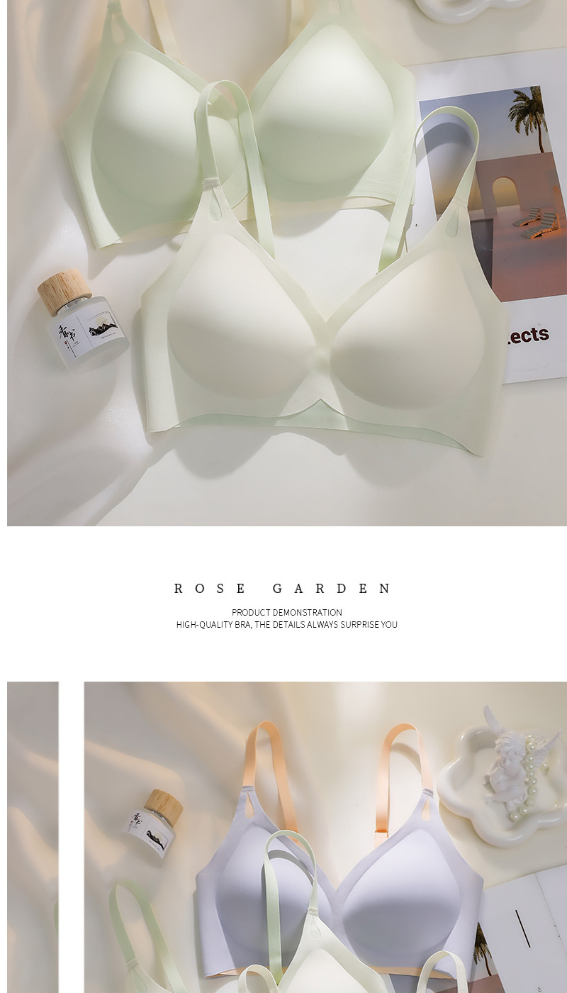 云朵无痕内衣女小胸上托聚拢透气防下垂无钢圈一片式薄款美背文胸详情11