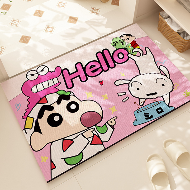 卡通可爱HelloKitty地垫家用浴室吸水卫生间门口防滑脚垫详情15
