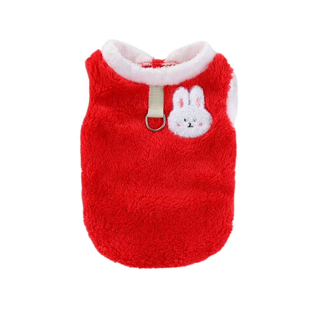 秋冬宠物猫咪衣服狗狗双面绒加厚保暖背心带牵引扣防掉毛中小型犬详情18
