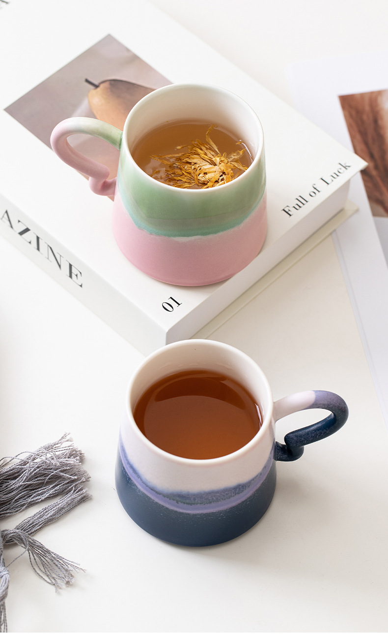 陶瓷窑变马克杯现代简约个人专用泡茶杯家用办公室大容量一人水杯详情10