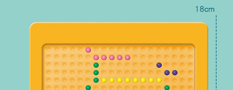 儿童趣味磁力棋早教颜色认知DIY图案磁吸运笔画板益智玩具批发详情16