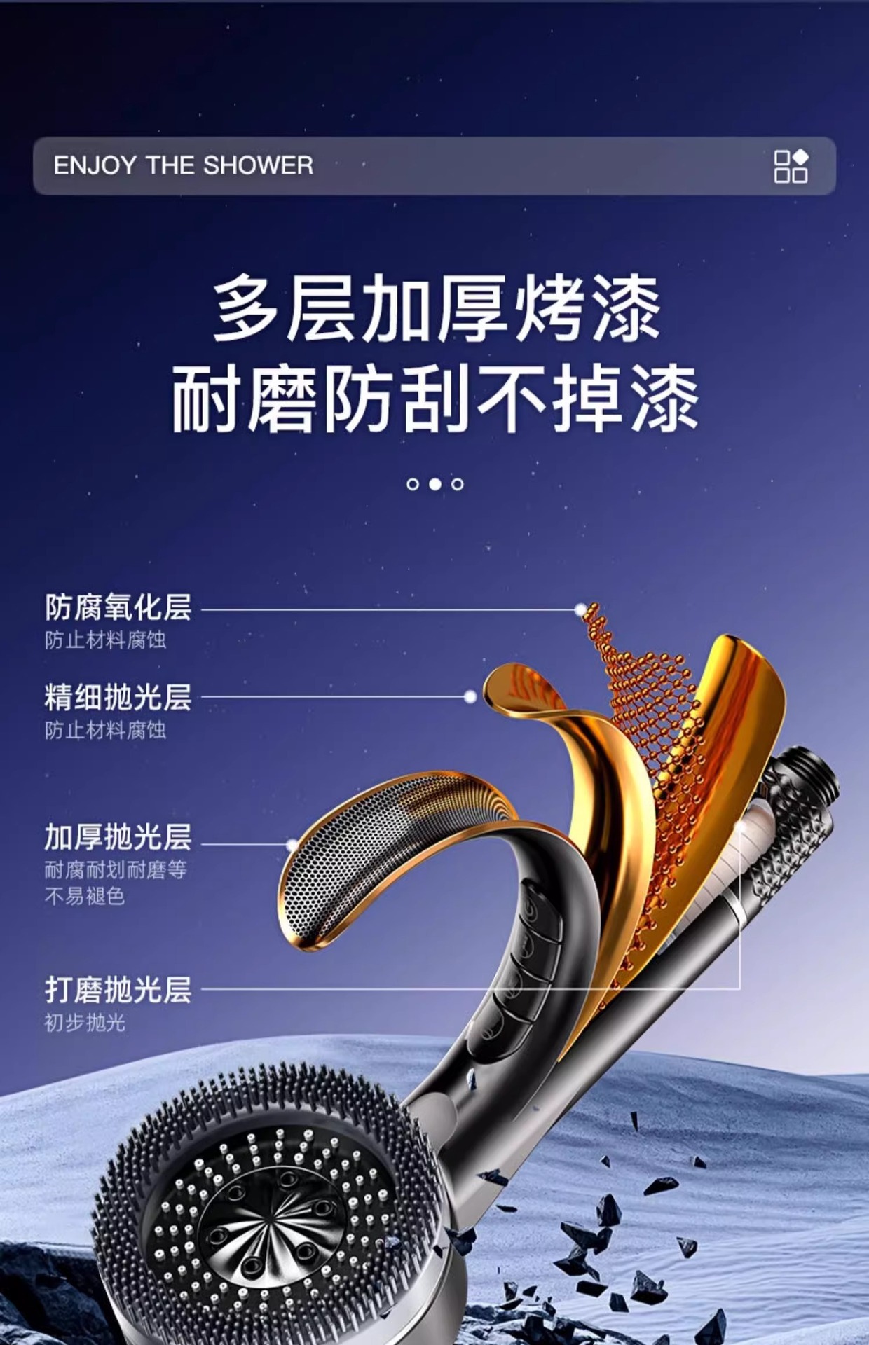 过滤增压花洒喷头超强加压大出水淋浴浴室洗澡沐浴莲蓬头手持式详情20