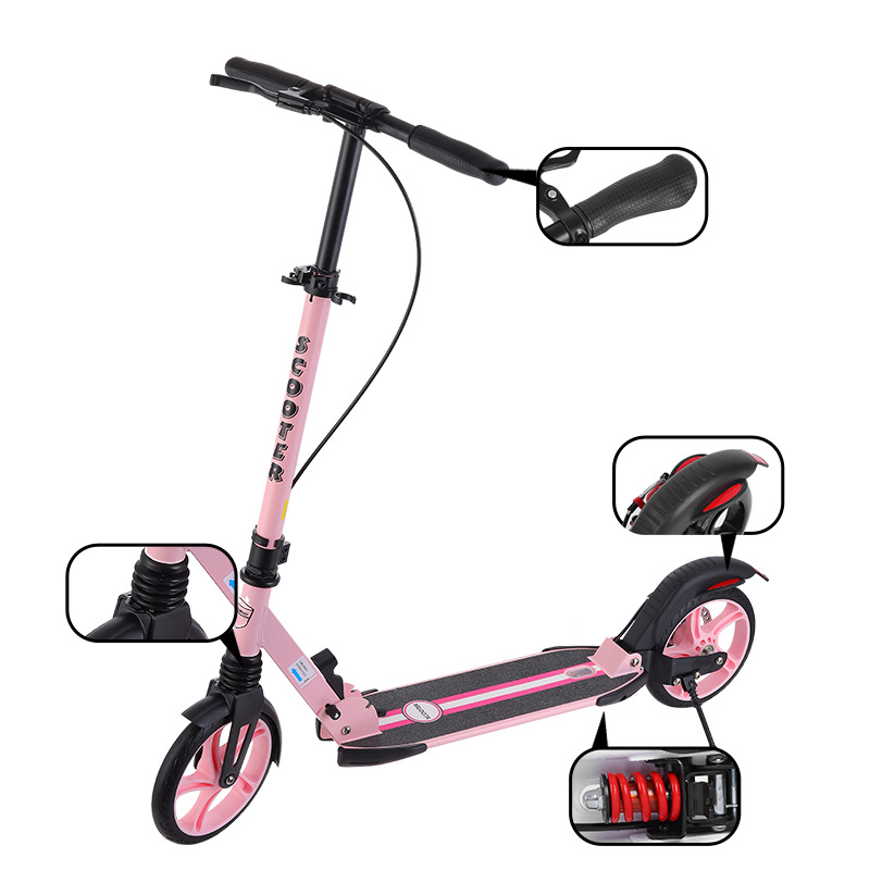 2025青少年成人代步滑板车学生代步神器两轮校园上班可折叠代步车详情9