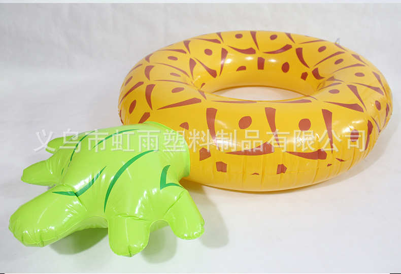 虹雨新款菠萝充气儿童游泳圈菠萝成人腋下圈菠萝儿童泳圈批发详情9