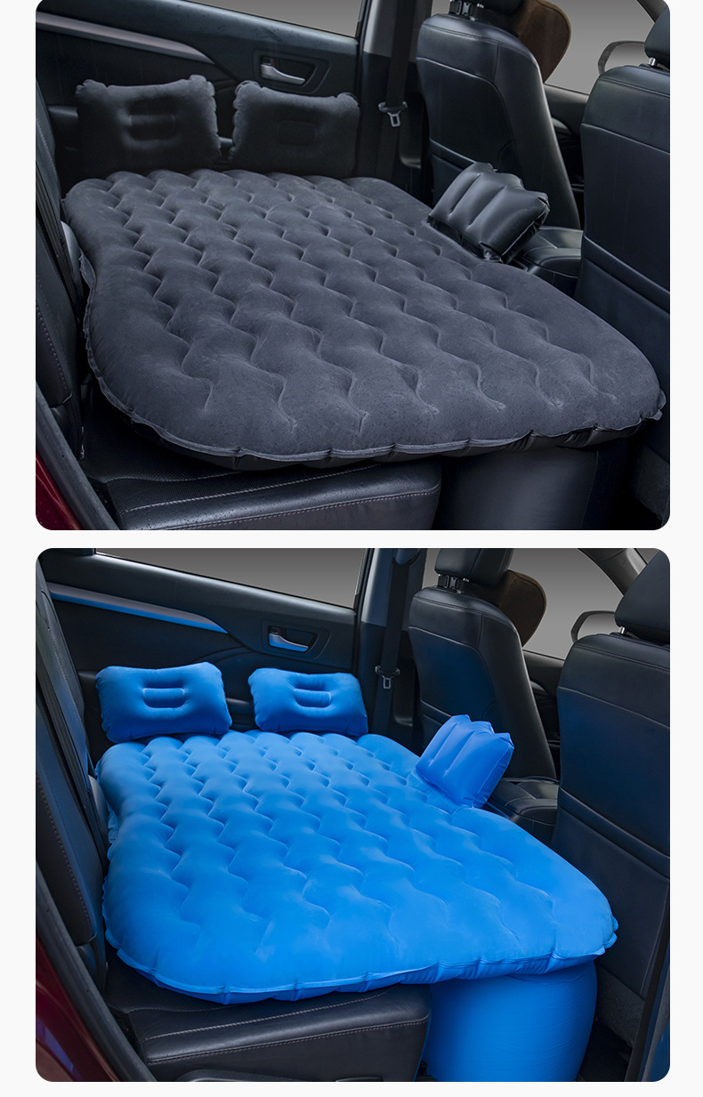 工厂跨境车载充气床轿车后排汽车充气床垫家用波浪纹车载充气床详情15