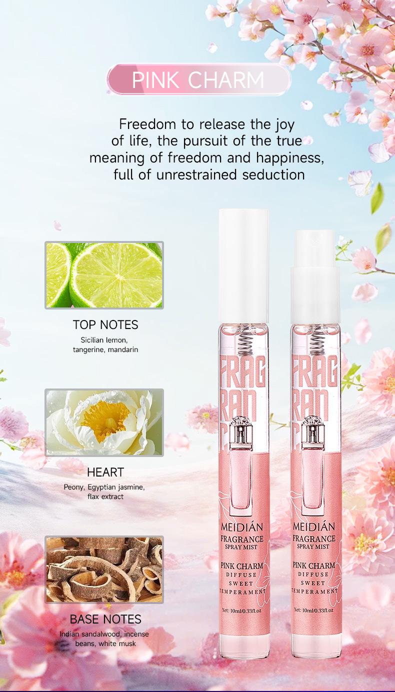 【 Cross-border Exclusive 】 Wholesale of 5-bottle MEIDIAN Fragrance Spray for Fresh, Light and Odor-Removing Perfume pic 9