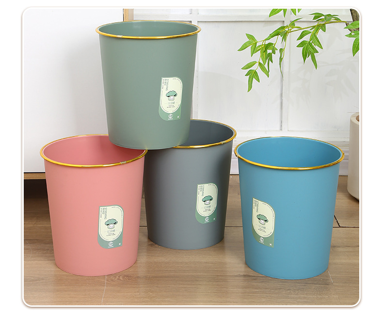 金边垃圾桶家用厨房卫生间垃圾桶家用塑料垃圾桶客厅卧室垃圾桶详情15