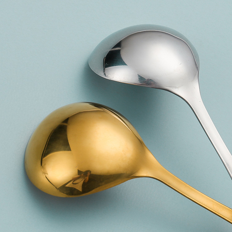 韩式不锈钢小汤勺加厚不锈钢汤壳家用搅拌勺酱汁勺日式拉面勺餐具详情10