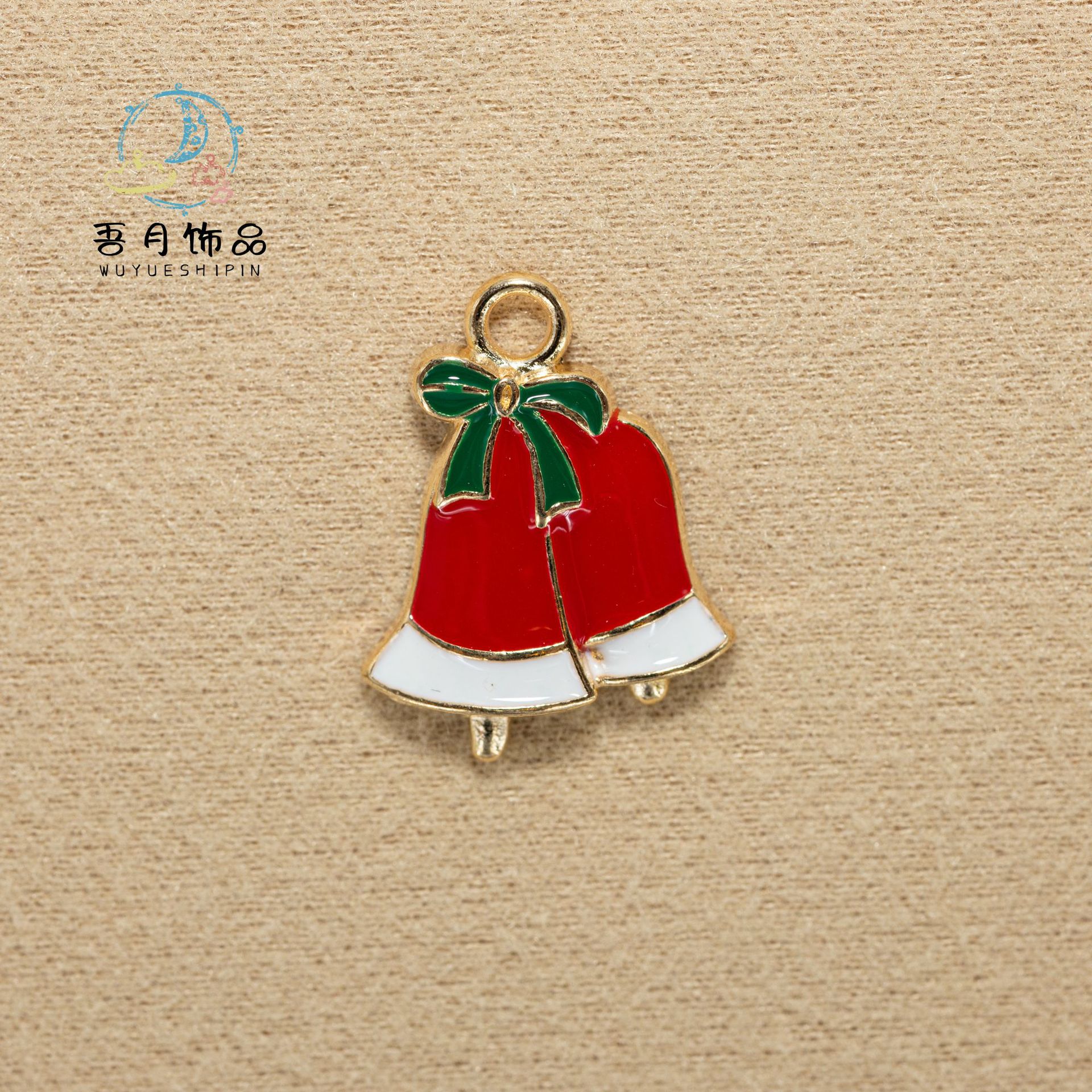 大量圣诞系列合金滴油配件挂件吊坠DIY跨境麋鹿雪花胸针别针装饰详情8