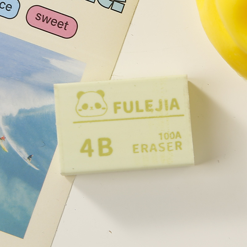 工厂直销批发小学生专用 国潮熊猫卡通文具橡皮擦不留痕彩色设计详情3