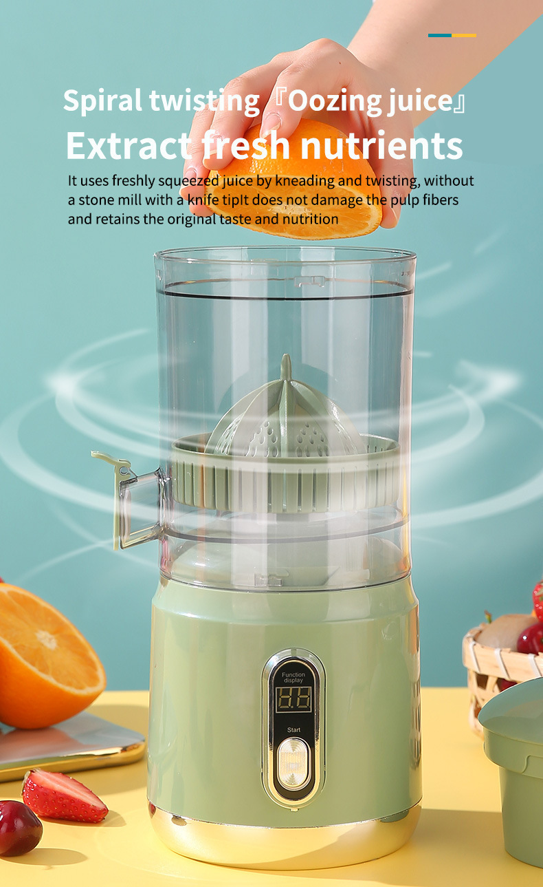 Cross-border juicer, multi-functional household portable electric small residue and juice separator, no-cut fruit and vegetable juice maker pic 1