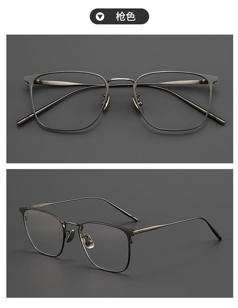 超轻纯钛近视眼镜框男款防蓝光商务全框钛架复古眼镜架批发 30020详情11