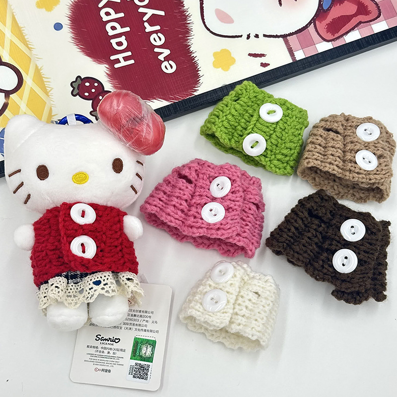 Shirley Rose Highland kt woolen top pendant crocheted sweater DIY Handmade cute kt cat knitted garment pic 1