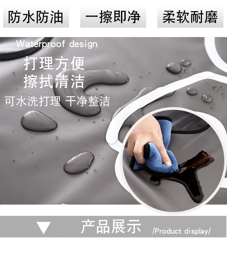 【 Chi Jia 】 Breathable TPU non-washable waterproof and oil-resistant apron, home kitchen work clothes for adults cooking at work pic 2