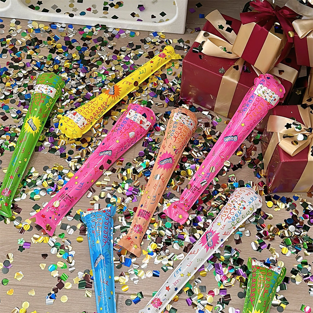 新款礼花棒自动充气礼花炮用完可当打击棒pk棒传统礼花筒代替品详情33