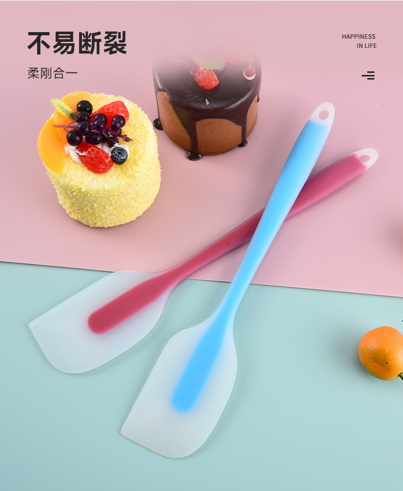 一体式硅胶刮刀大号刮铲烘焙工具耐高温蛋糕奶油抹刀搅拌铲刀刮板详情5