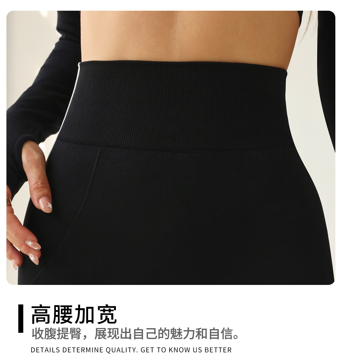 跨境爆款高弹健身训练瑜伽裤骑行速干运动瑜伽高腰短裤详情6